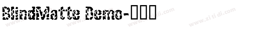 BlindMatte Demo字体转换